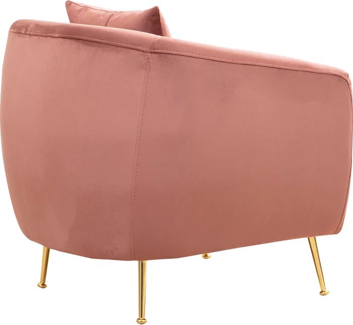 Fotel PWF-0574, pëlhurë rozë, 70x82x82cm