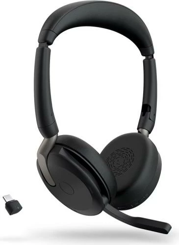 Kufje Jabra Evolve2 65 Flex UC Stereo (26699-989-899) 30 m, ANC, të palosshme, të zeza