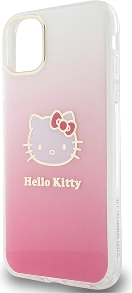 Mbështjellës Hello Kitty IML Gradient Electrop Kitty Head për iPhone 11/XR, Rozë