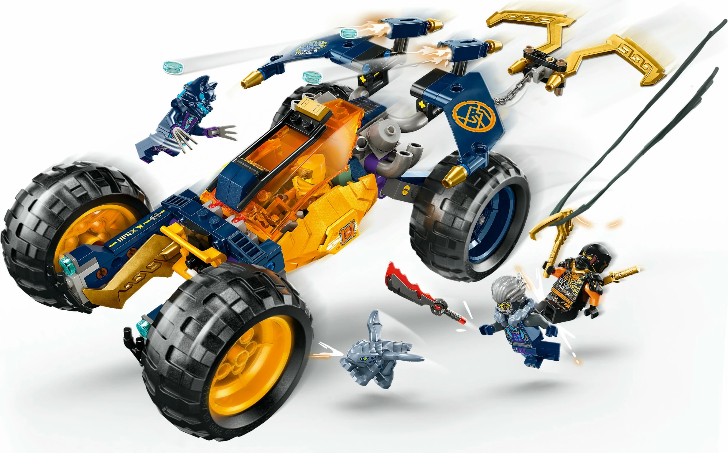 Set ndërtimi LEGO Ninjago 71811 Arins Ninja-Gelndebuggy, 267 pjesë, multikolor
