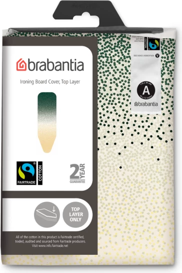 Set mbulesë + pad për dërrasë hekurosjeje, Brabantia, A (MPN 242229), 110x30cm, shkumë 2mm, Forgotten Oasis, set 2 copë