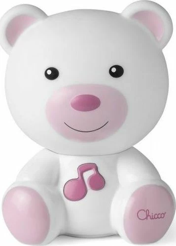 Dritë nate Chicco Ariu 339512 me melodi, me bateri, bardhë/rozë