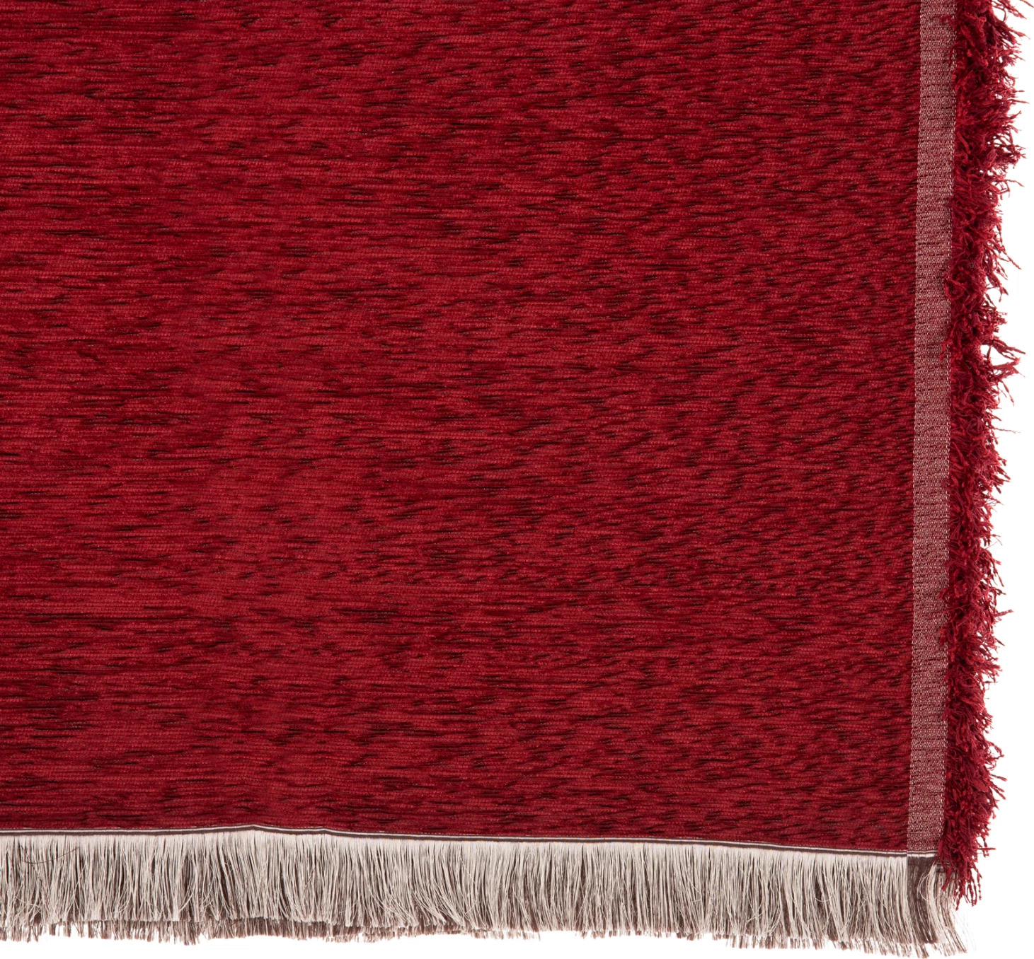 Mbulesë divani me franja DREAMTOPIA FH12161.08 ngjyrë e kuqe burgundy 245x170cm