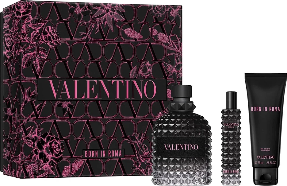 Eau de Toilette set për meshkuj Valentino Uomo Born in Roma, 100ml + 15ml + 75ml