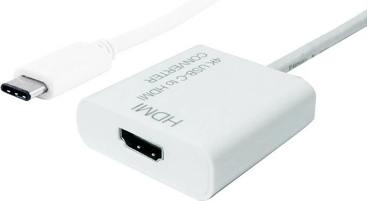Adapter display VALUE USB Type-C në HDMI 4K, 0.1 m, i bardhë