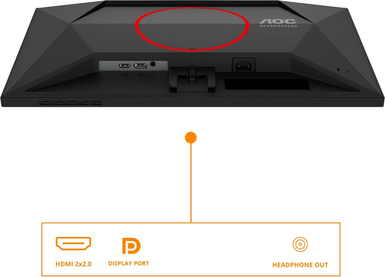 Monitor gaming AOC 24G4HRE, 23.8", Full HD, LED, i zi/kuq