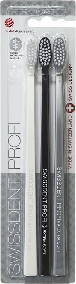 Furçë dhëmbësh Swissdent Profi Gentle Extra Soft 3 copë
