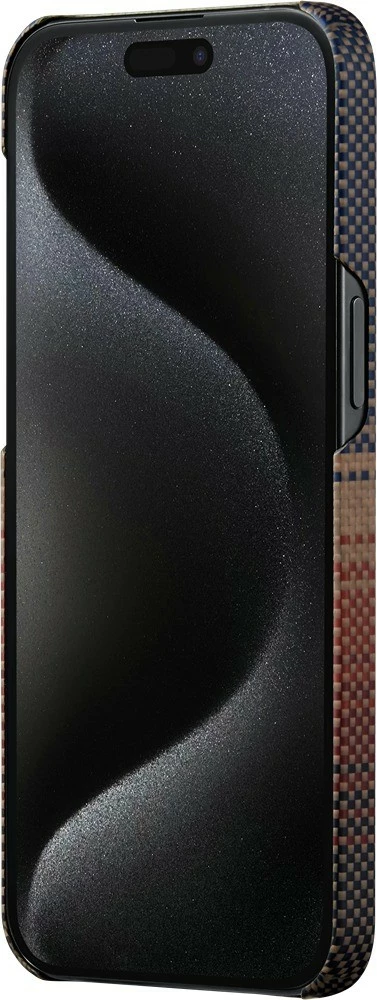 Mbështjellës Pitaka MagEZ Case 5 për iPhone 15 Pro Max, MagSafe, 0.69 mm, aramid fiber, Sunset 8