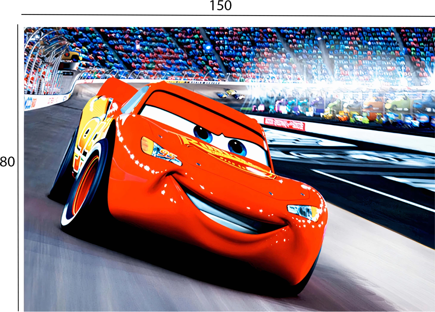 Qilim për fëmijë me makinë garash, FH7678.07, 80x150 cm