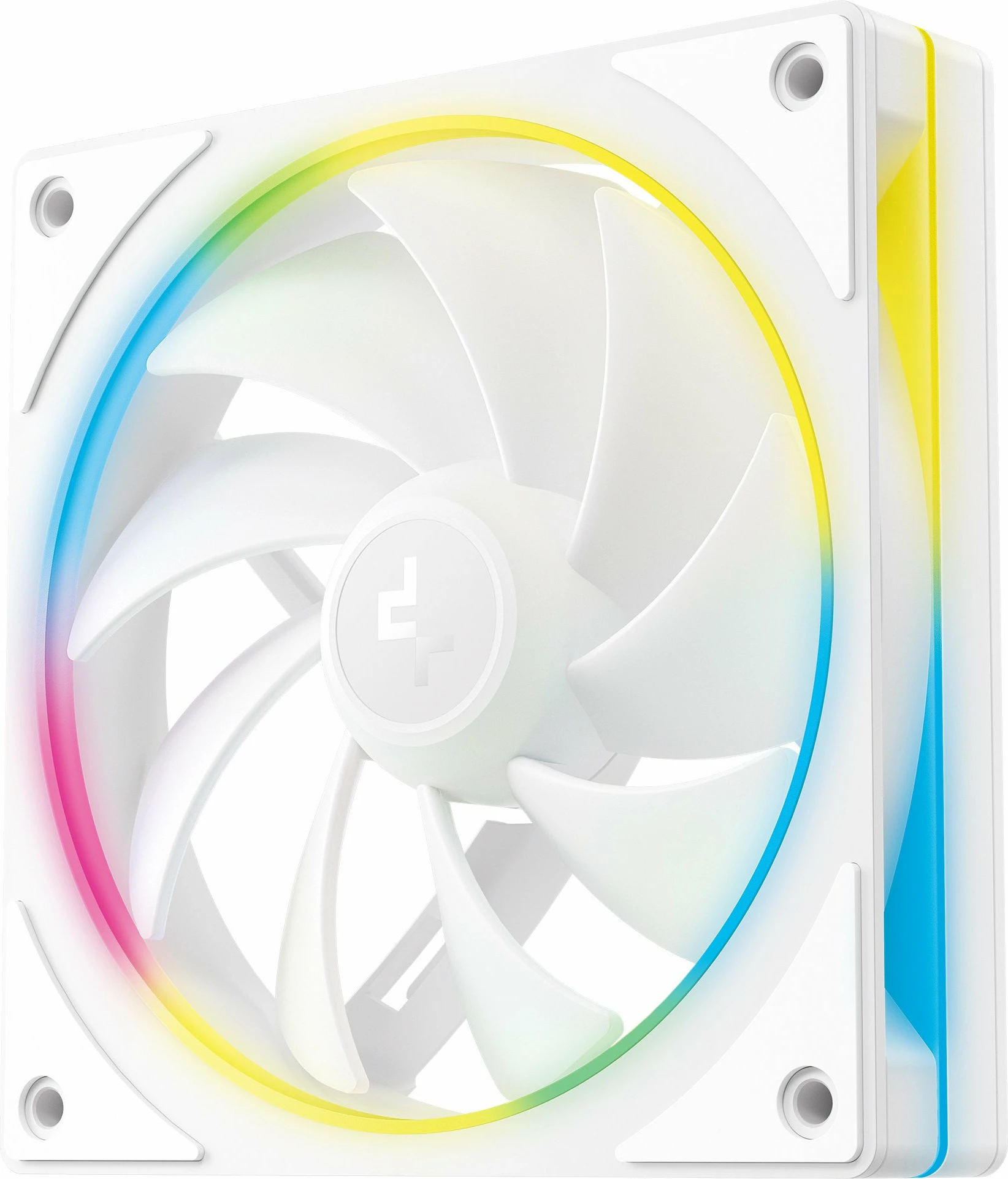 Ventilator PC Deepcool FL12 SE WH 120mm ARGB 4-pin PWM, i bardhë, set 3 copë