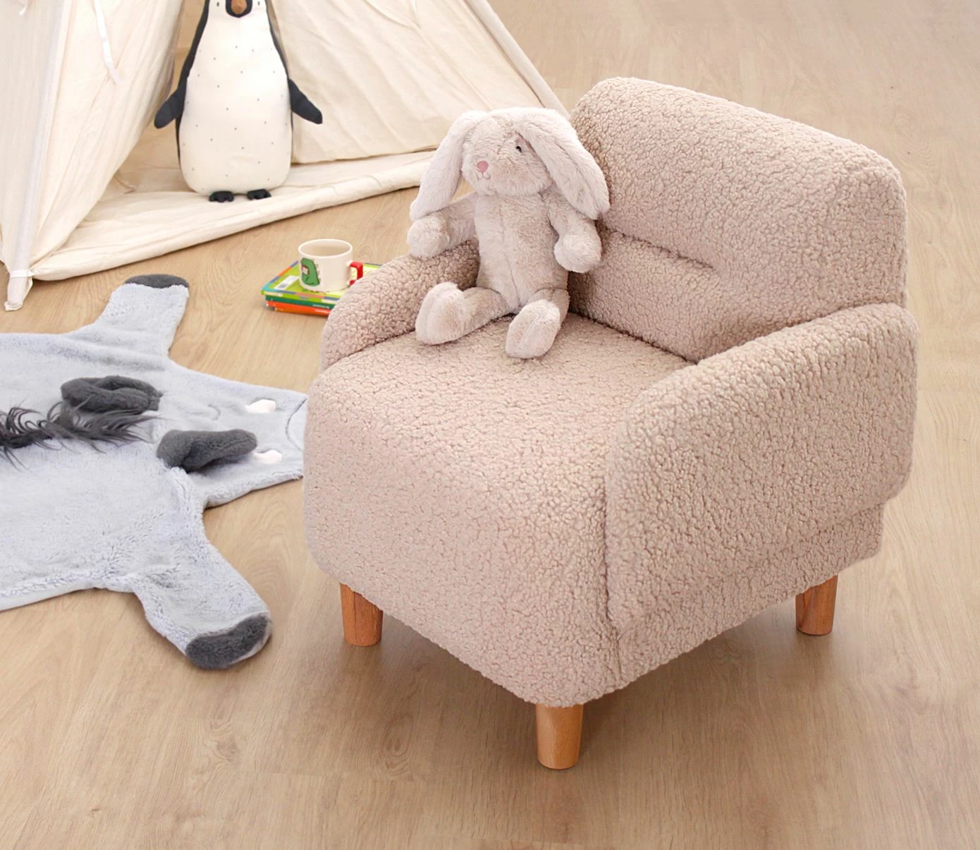 Karrige fëmijësh me krahë, Cobie Teddy, ngjyrë pluhuri