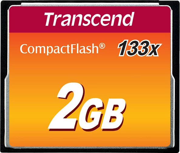 Kartelë CompactFlash Transcend 2GB 133x, e zezë
