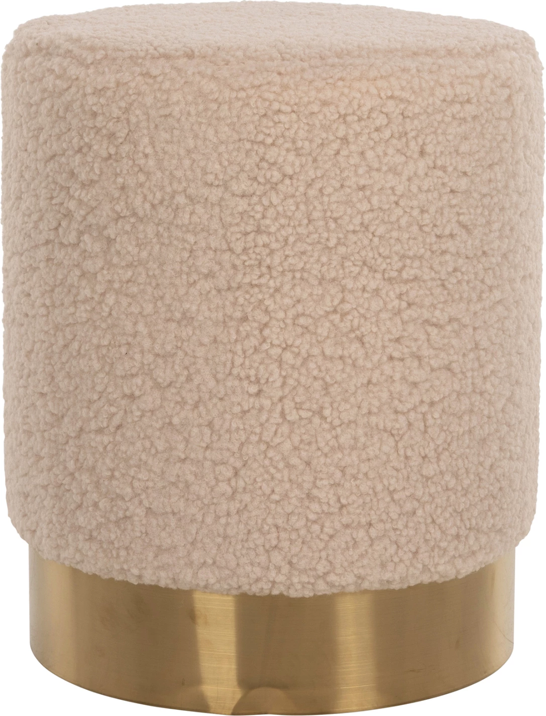 Karrige për bar LEVY FH8408.20, pëlhurë boucle, ngjyrë krem-ari, Φ35x42H cm