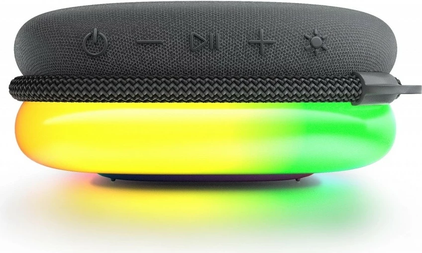 Altoparlant Bluetooth, Philips, TAS2307BK/00, 5W, mono, 7 orë bateri, Bluetooth 5.3, USB-C, me drita, e zezë