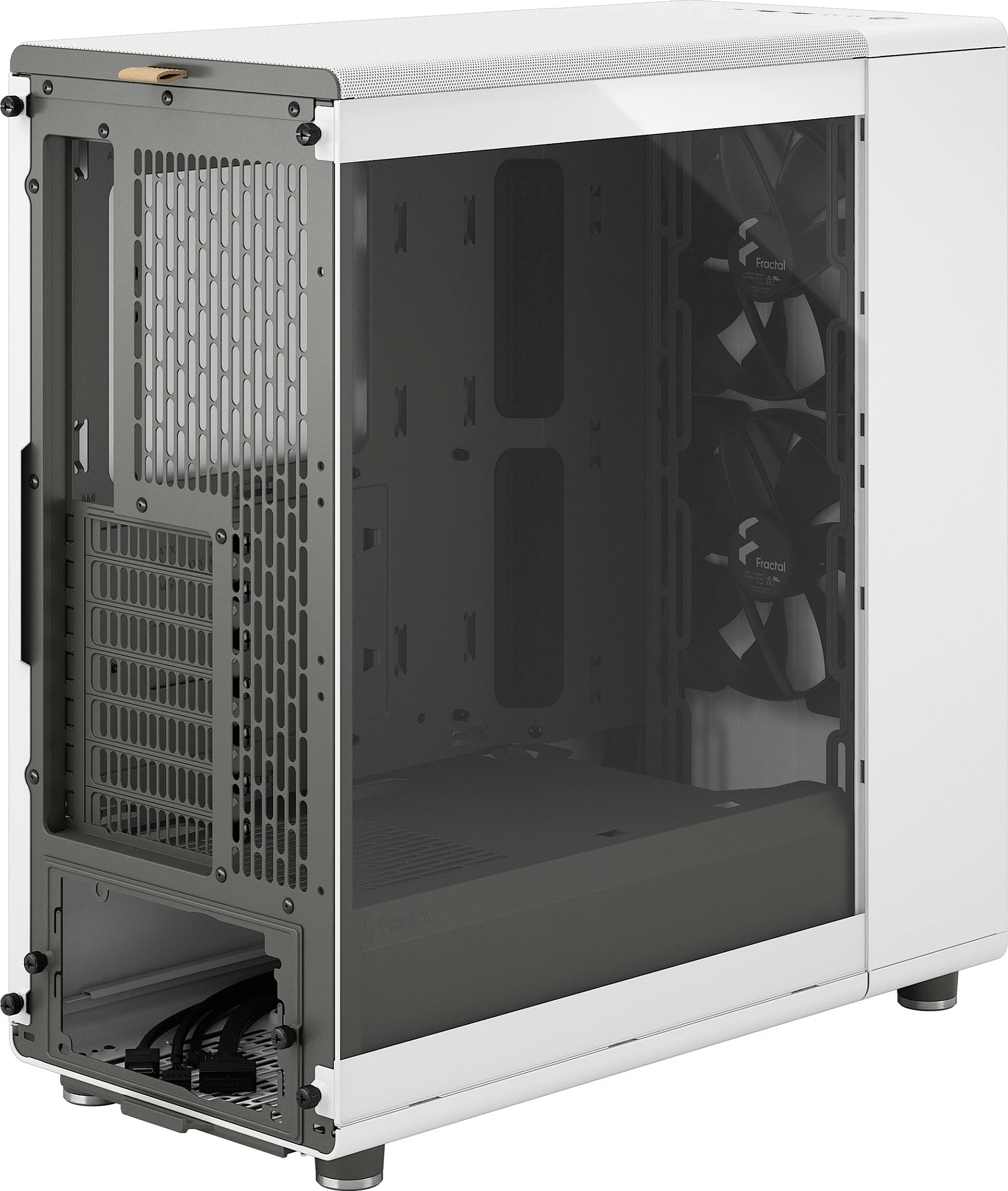 Kasë Fractal Design North Chalk White, Midi Tower, xham i kalitur