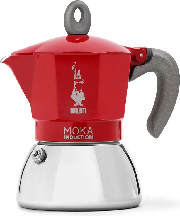 Aparat kafeje Bialetti Moka Induktion 0.2L, kuqe