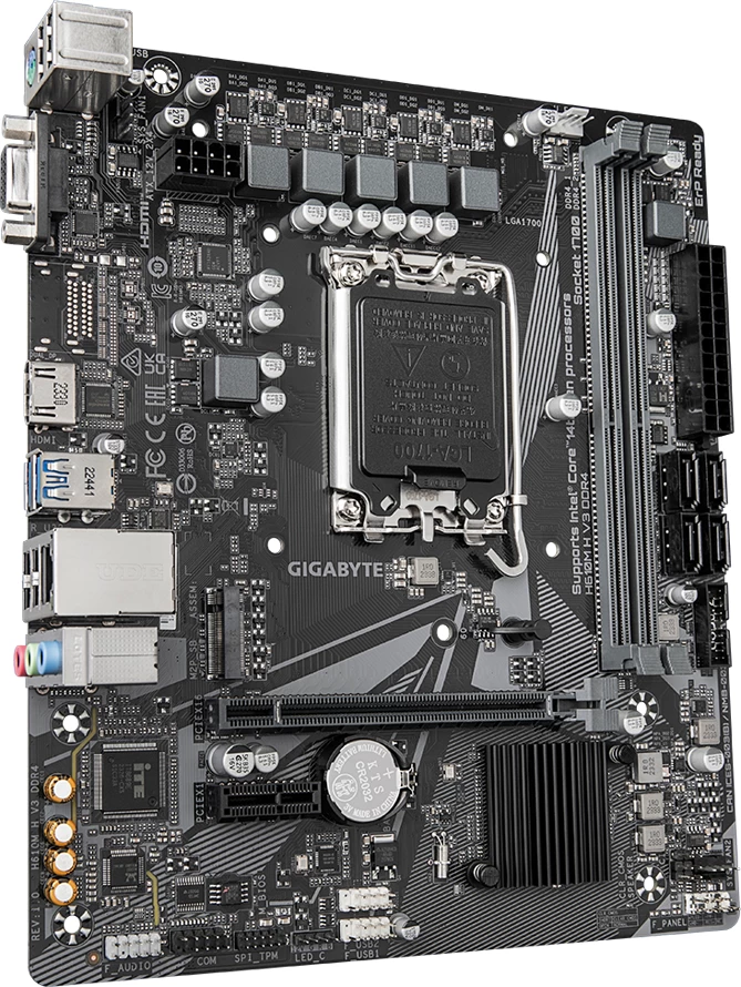 Pllakë amë GIGABYTE H610M H V3 DDR4, LGA1700, mATX, 2xDDR4, HDMI, D-Sub, GLAN, M.2, 4xSATA3