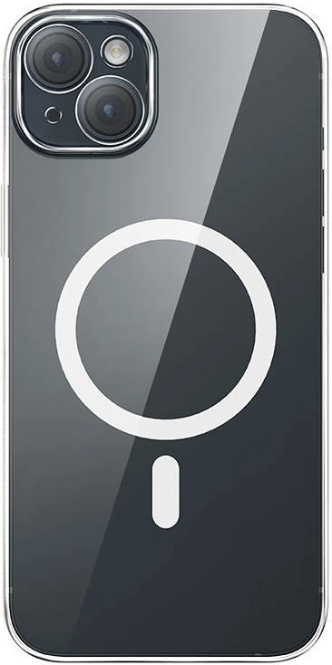 Mbështjellës Baseus Magnetic Crystal Clear për iPhone 13, transparent, me xham të temperuar dhe set pastrimi