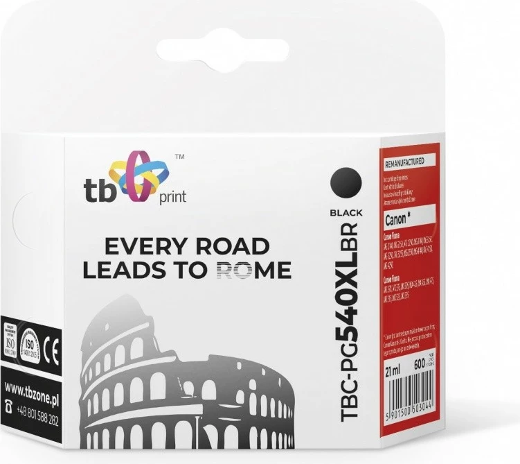 Toner TB Print TBC-PG540XLBR për Canon, i zi