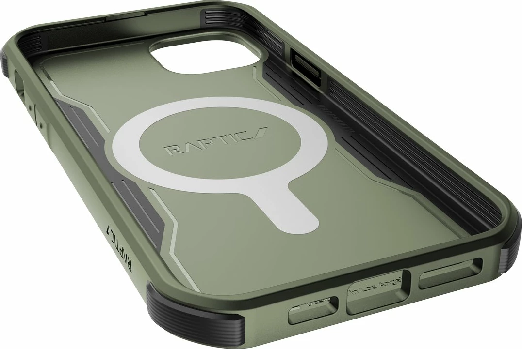 Mbështjellës Raptic X-Doria Fort Case për iPhone 14 Pro me MagSafe, i gjelbër