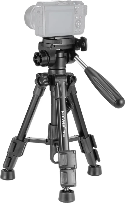 Tripod mini Neewer TP02, 32–61.5 cm, 2 kg, me mbajtëse telefoni, telekomandë wireless, çantë, i zi
