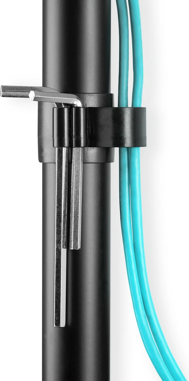 Mbajtëse monitori Digitus, universal, pole mount, 15-32 inç, clamp, e zezë