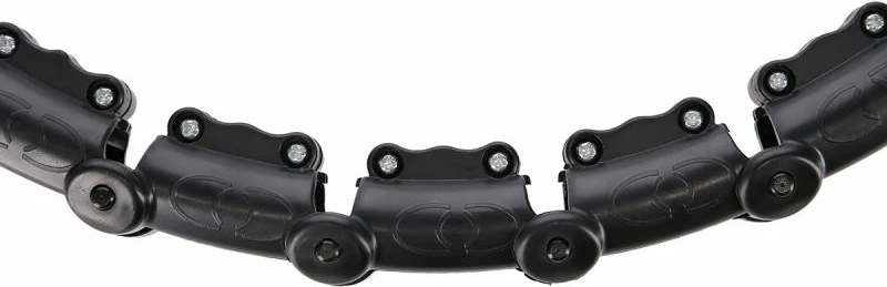 Set hula hop me peshë dhe rrip beli HMS HHW11 BR163, të zeza, plus size