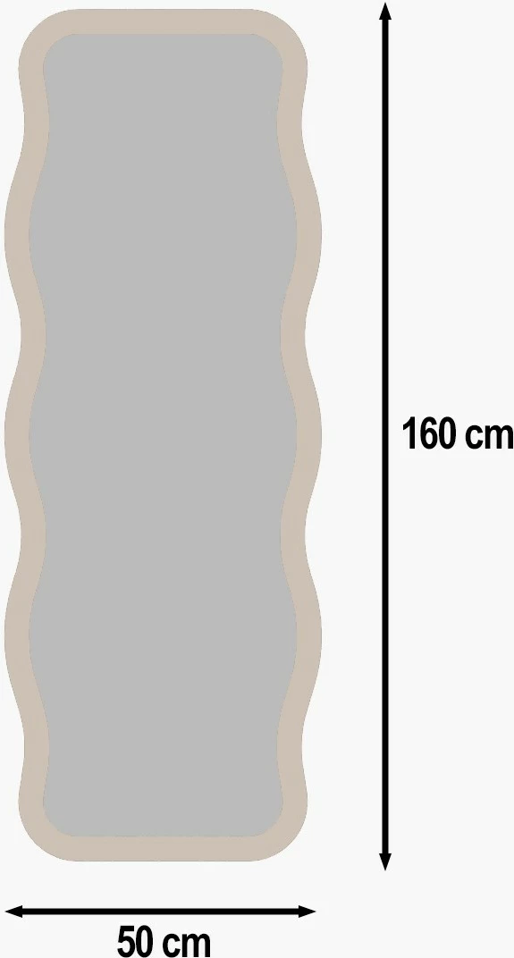 Pasqyrë dekorative Skye Decor, ngjyrë rëre, Aror