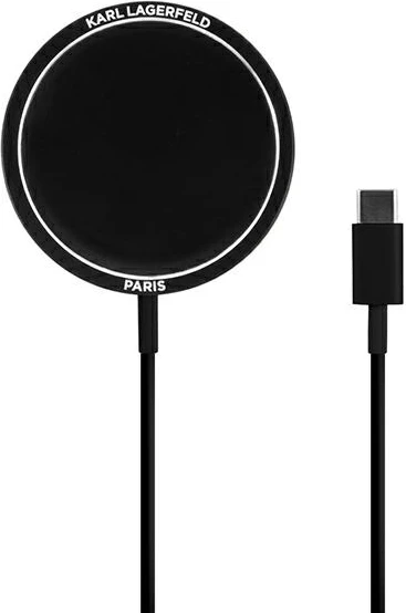 Karikues wireless Karl Lagerfeld KLCBMSIKBK, 15W, MagSafe, i zi