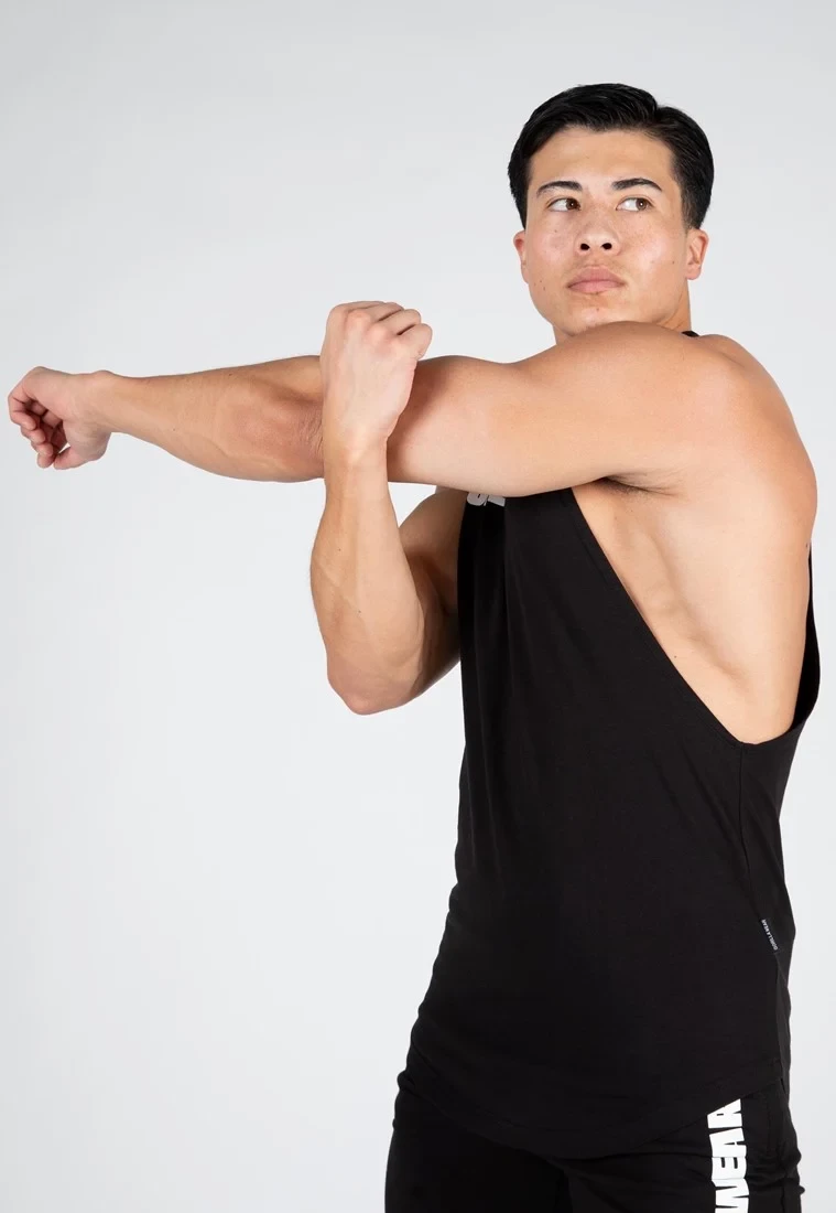 Milo Drop Armhole Tank Top - Black [Madhësia: 2XL]
