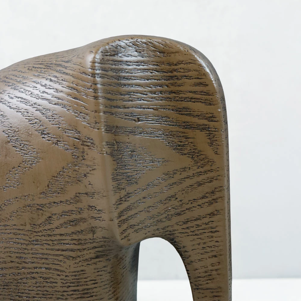 Dekor elefant ZAMBIA.1, ngjyrë kafe, 16.5x9x18cm, polirezine