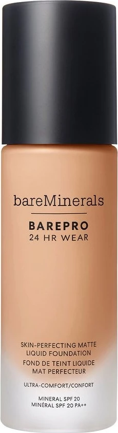 Fondatinë për femra bareMinerals BarePro 24HR Wear Skin-Perfecting Matte Liquid Foundation SPF20 Medium 32 Cool, 30ml