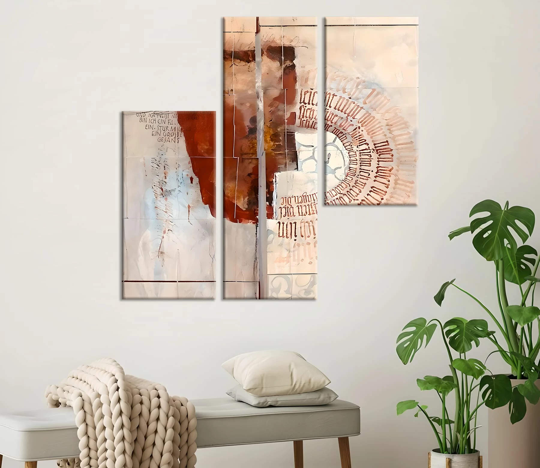 Pikturë dekorative në kanavacë, 3 pjesë, Wallity, MXA07