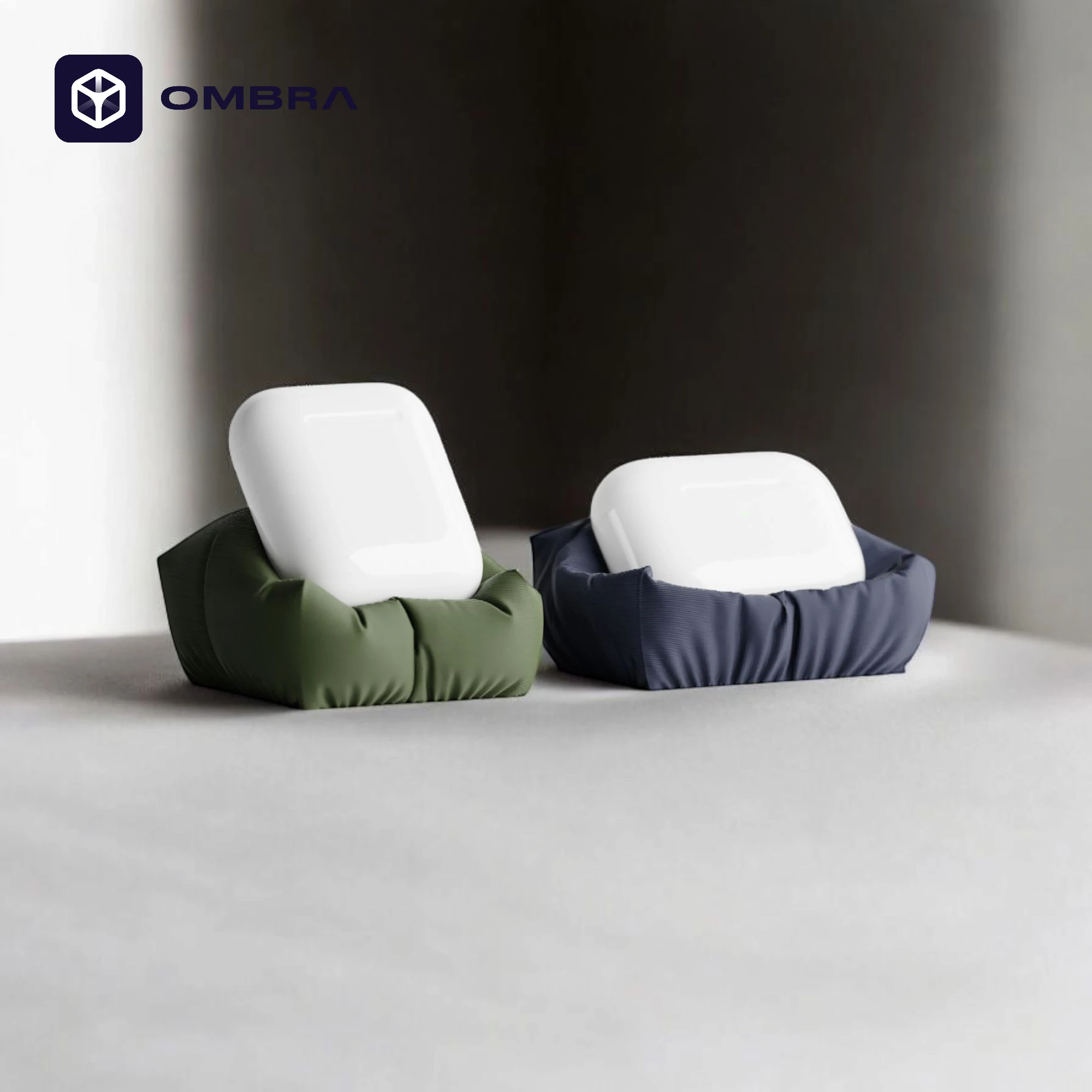 Mbajtëse për telefon Jastëk i vogël për AirPods, e gjelbërt