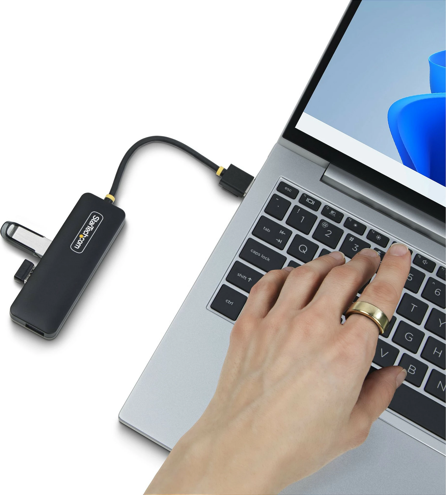 USB Hub StarTech 4-Port USB-A, USB 3.2 Gen 1, 5Gbps, bus-powered, i zi