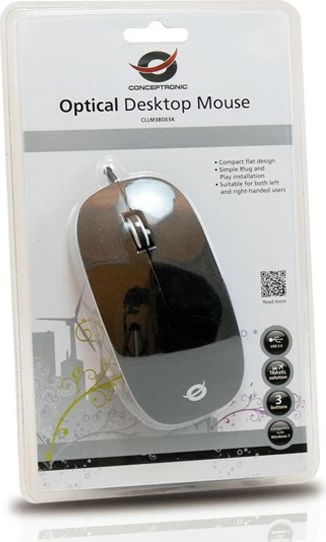 Maus Conceptronic CLLM3BDESK, optik, USB, 800 DPI, i zi
