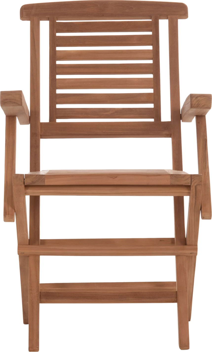 Karrige palosëse për ngrënie jashtë, dru tik, CRANDER FH6377, set prej 2 copë, 53x63x90cm