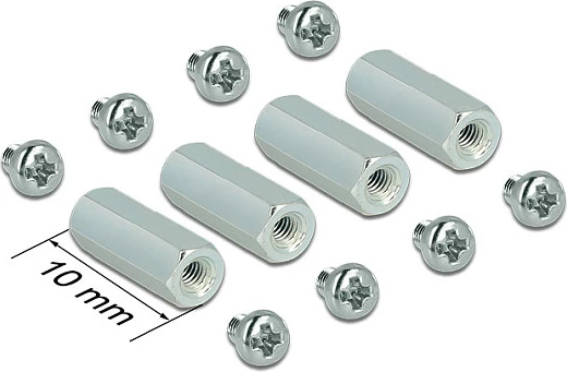Set distancues metalik DeLOCK 18218, për Raspberry Pi, metallic