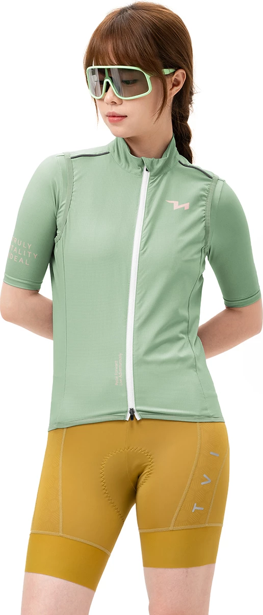 Jelek çiklizmi për femra Rockbros MJ008 TVI, windproof, size L, me zinxhir dyansh, reflektues, jeshile