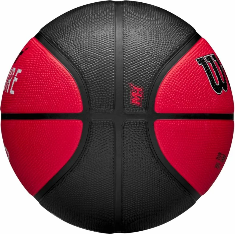 Top basketbolli Wilson, Miami Heat, i zi dhe i kuq [Madhësia: 7]