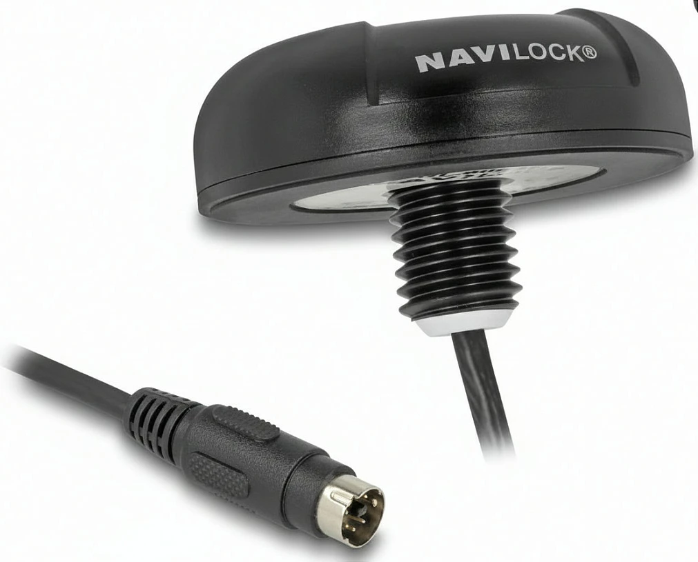Pranues GPS/GNSS DeLOCK NL-803P EVA-M8Q, u-blox 8, PPS, seriell MD6, kabllo 5 m, e zezë