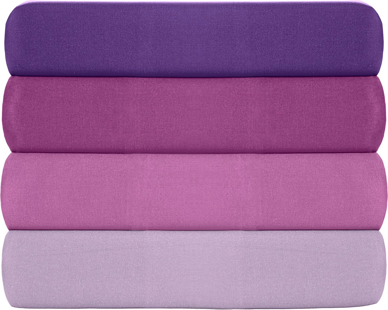 Çarçaf i vogël me lastik, ranforce, ngjyrë vjollcë, L'essentiel, 90x190+30cm