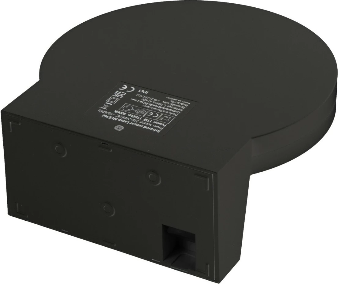 Llambë LED me sensor muzgu dhe sensor lëvizjeje Maclean MCE344B, e zezë