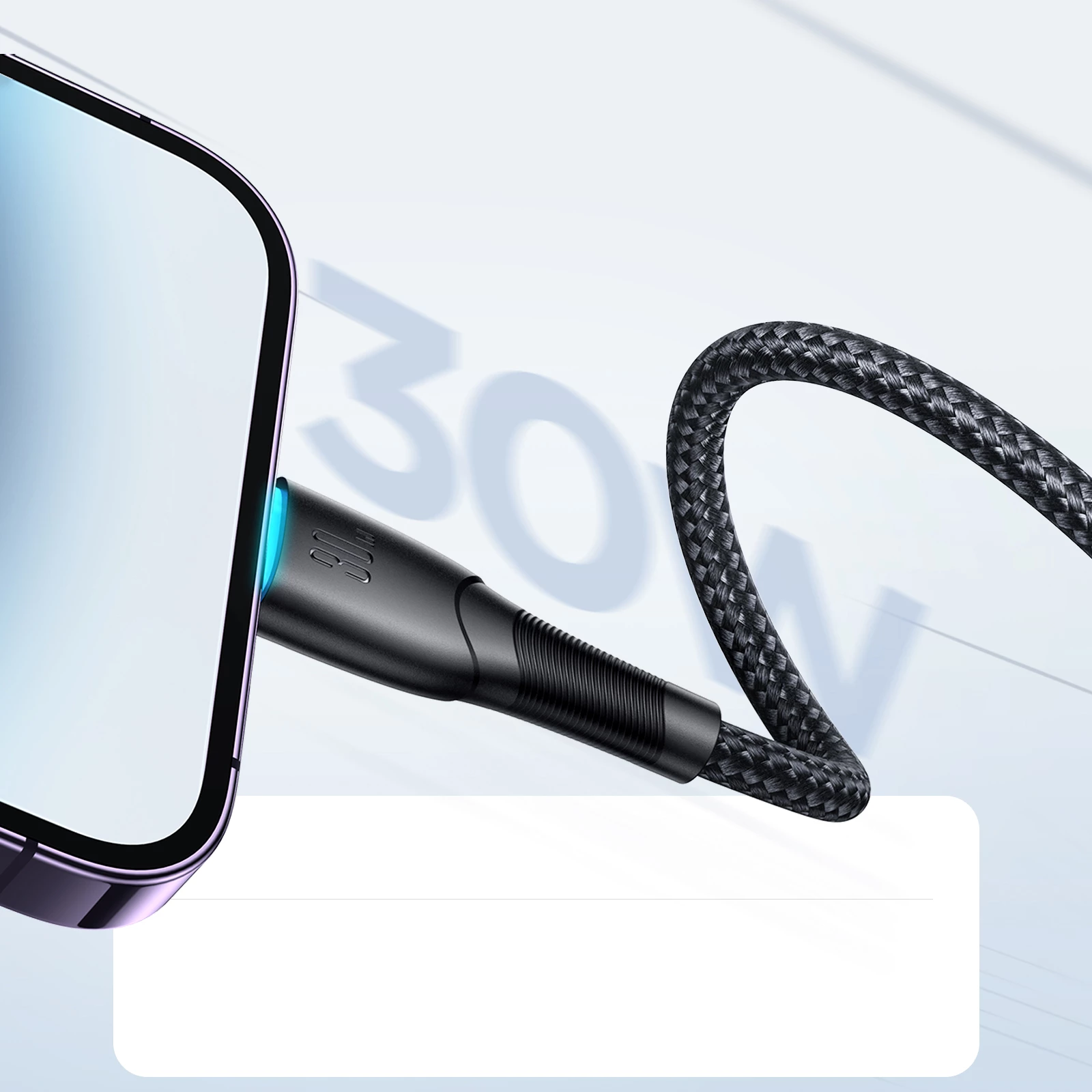 Kabllo Joyroom Starry Series SA32-CL3, USB-C në Lightning, 1m, 30W, e zezë