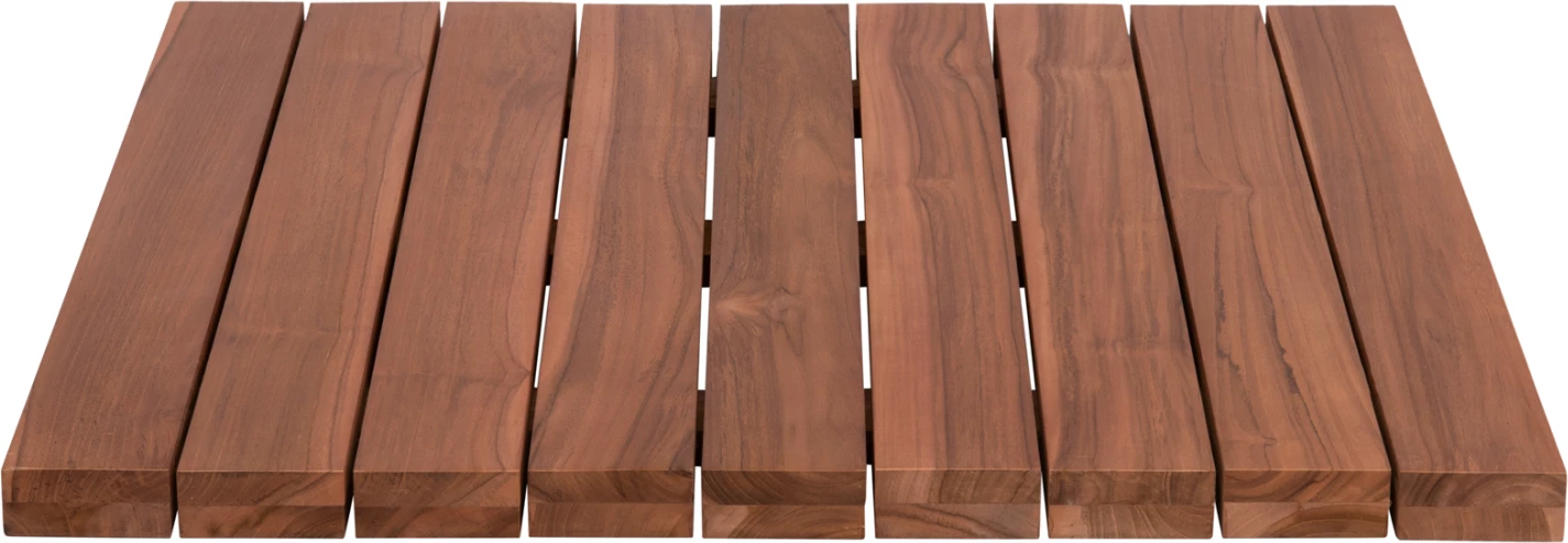 Sipërfaqe tavoline katrore, dru TEAK, ngjyrë natyrale, 80x80x4 cm