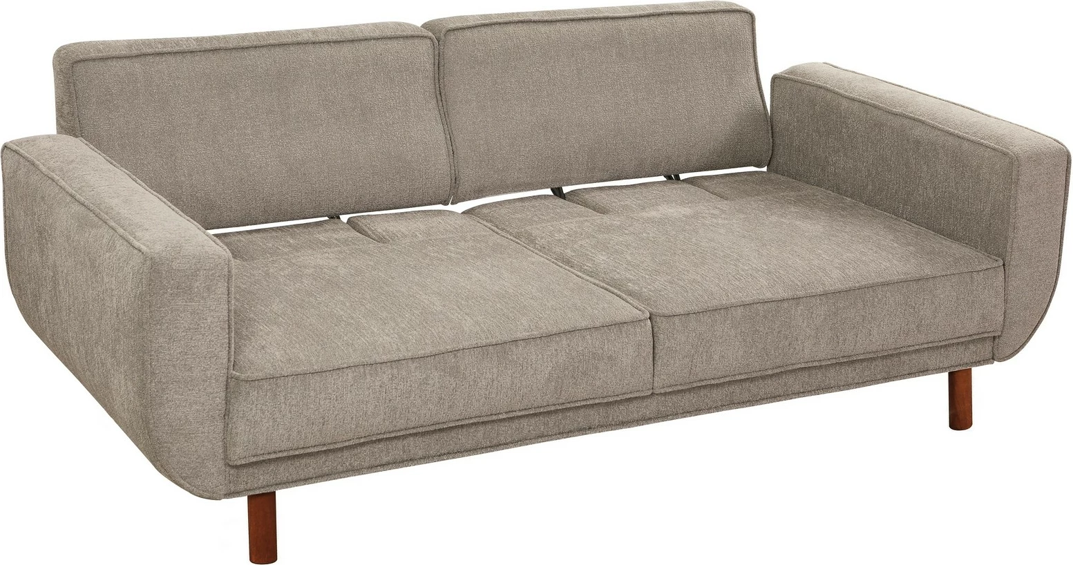 Set divan-krevat Atelier del Sofa, Lorus, ngjyrë arre, gri
