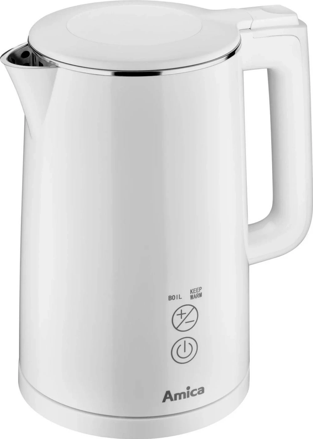 Çajnik elektrik Amica Digital KF6011, 1.5L, i bardhë