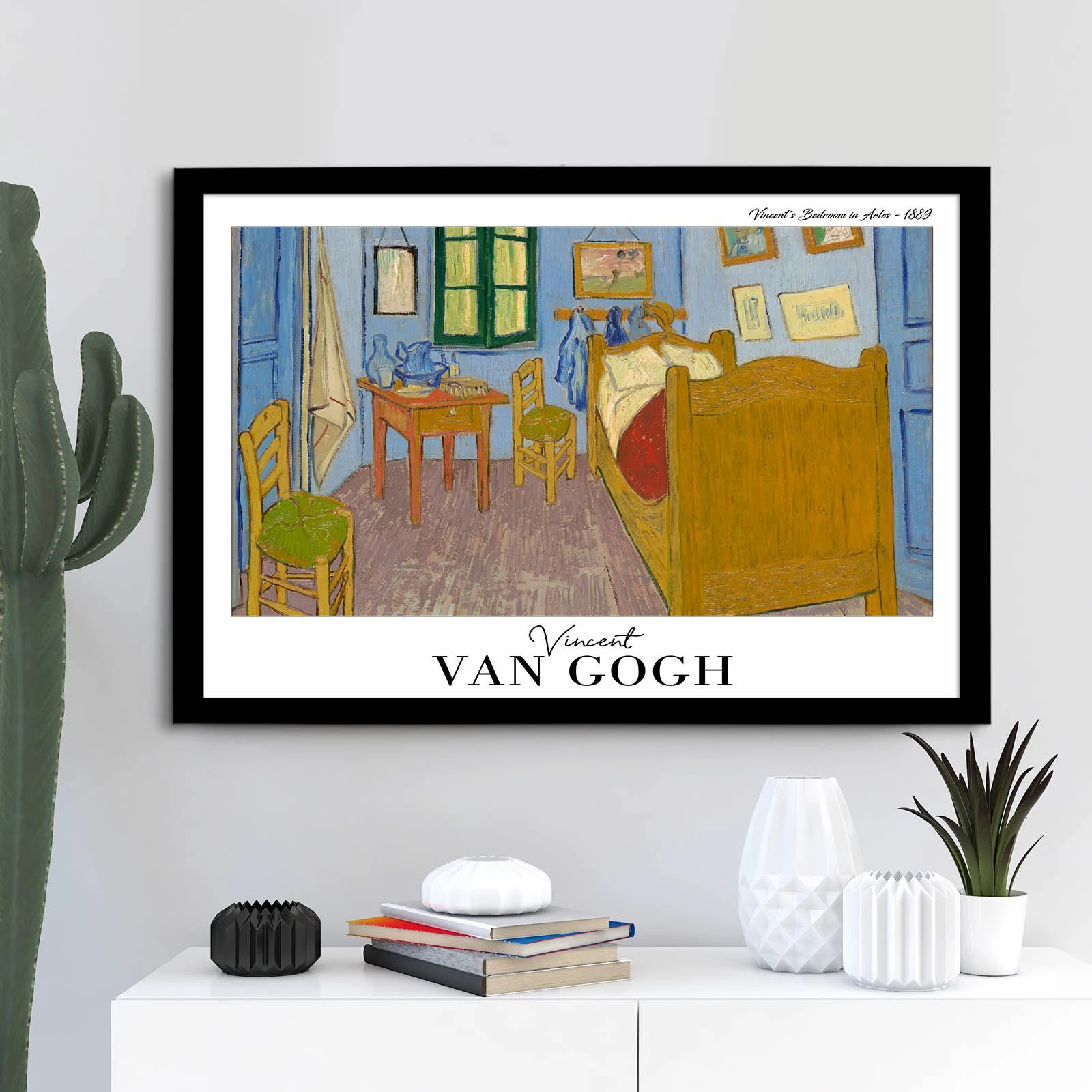 Pikturë dekorative me kornizë, shumëngjyrëshe, Wallity 4262SYHGOGH-002, 42x62cm