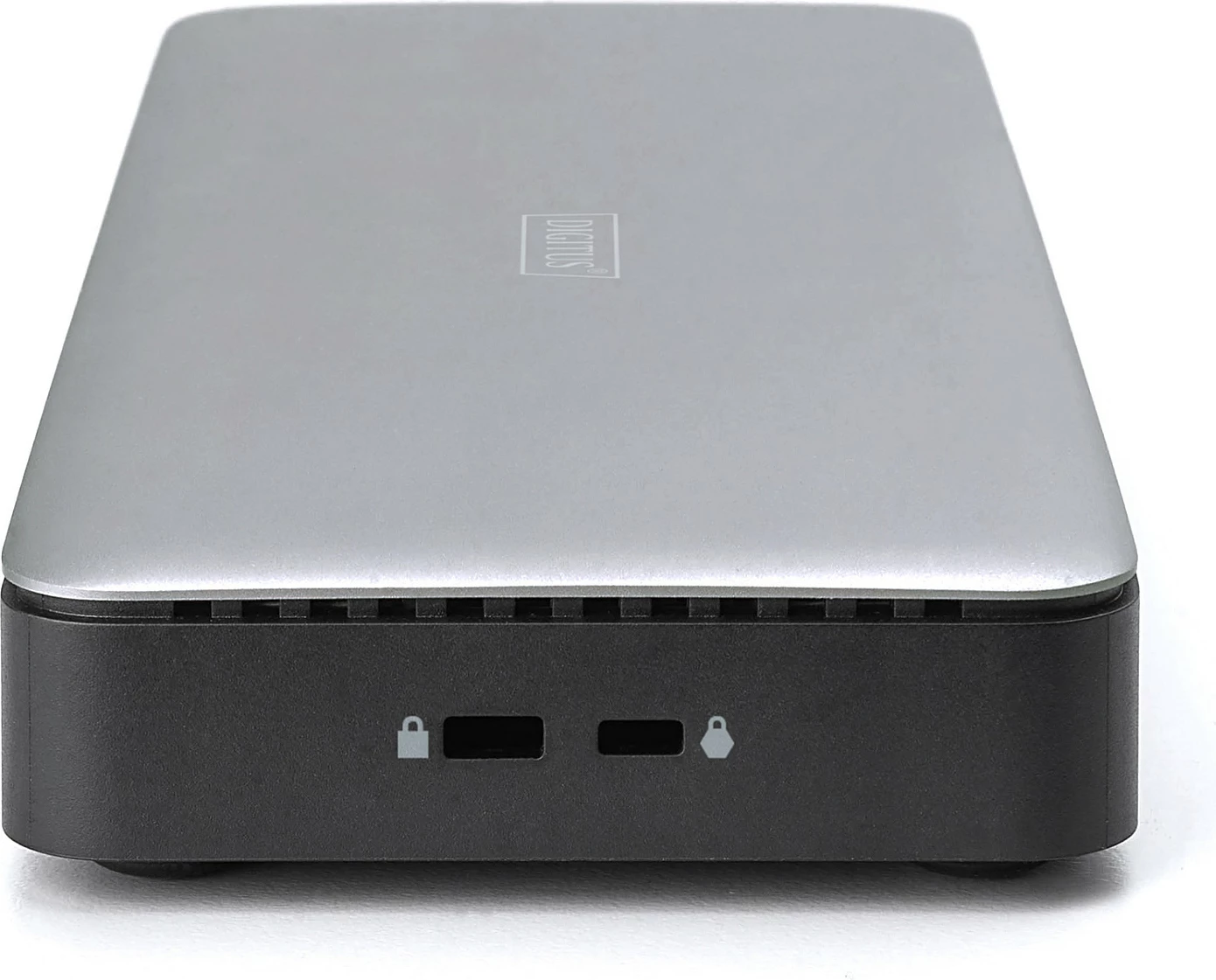 Docking station Digitus USB-C 3.2 Gen 2, 4K HDR, 3x HDMI, 2x DP, RJ45, audio, me adapter rryme, argjendtë