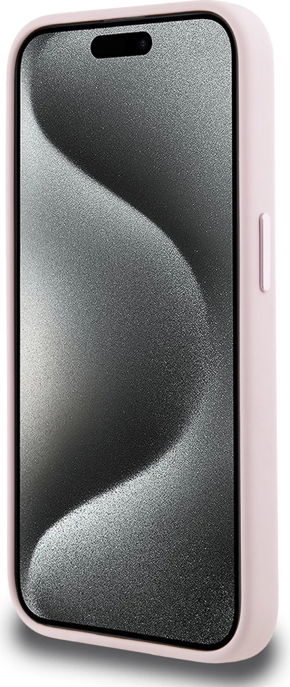 Mbështjellës Karl Lagerfeld Silicone Shadow Metal Initial MagSafe për iPhone 15 Pro Max, Rozë